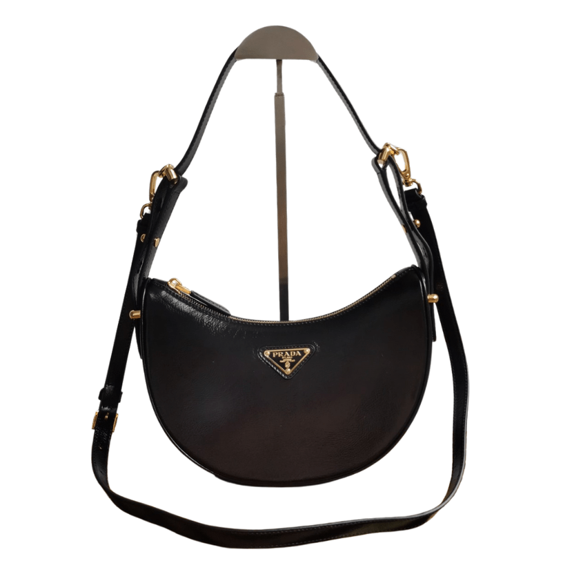 ＰＲＤＡ ARQUÉ SMALL LEATHER SHOULDER BAG