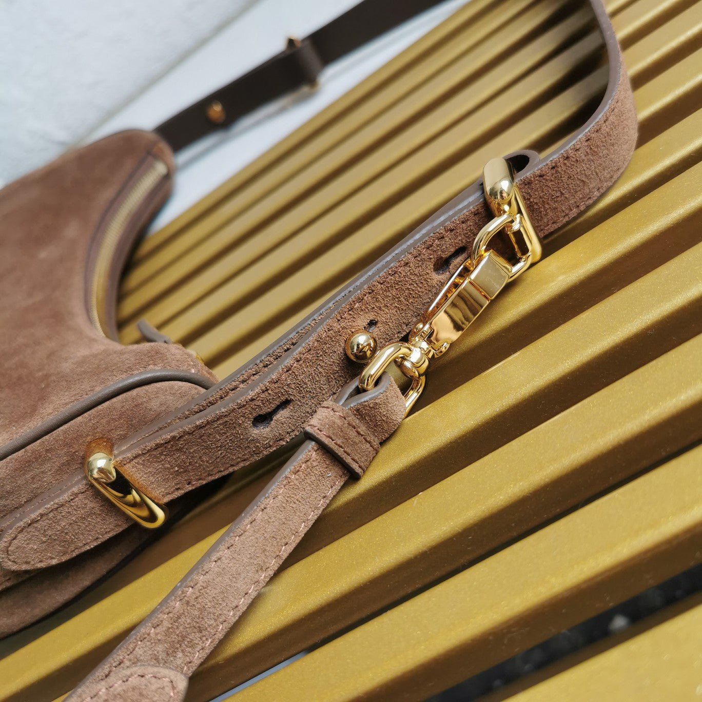 ＰＲＤＡ ARQUÉ SUEDE SHOULDER BAG