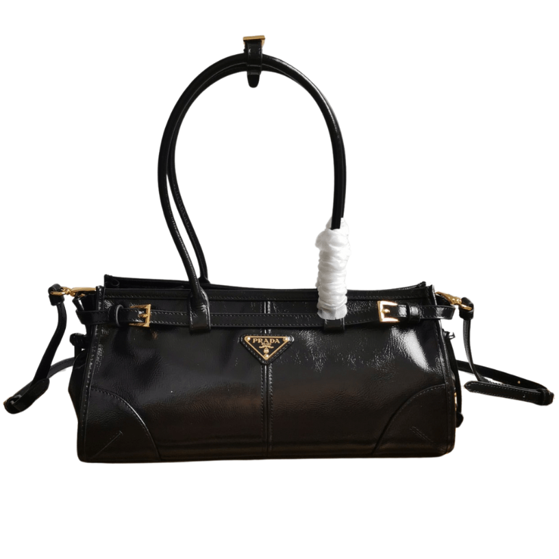ＰＲＤＡ BONNIE MEDIUM LEATHER HANDBAG BLACK