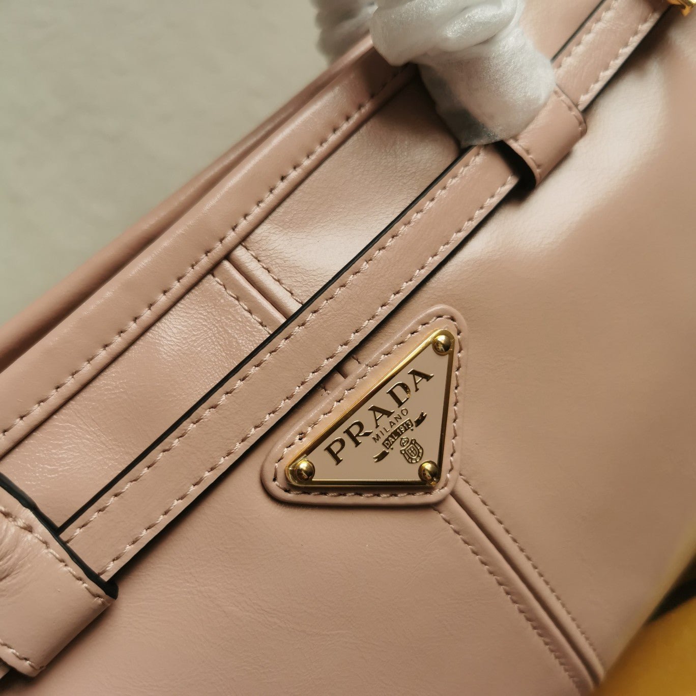 ＰＲＤＡ BONNIE MEDIUM LEATHER HANDBAG CAMEO