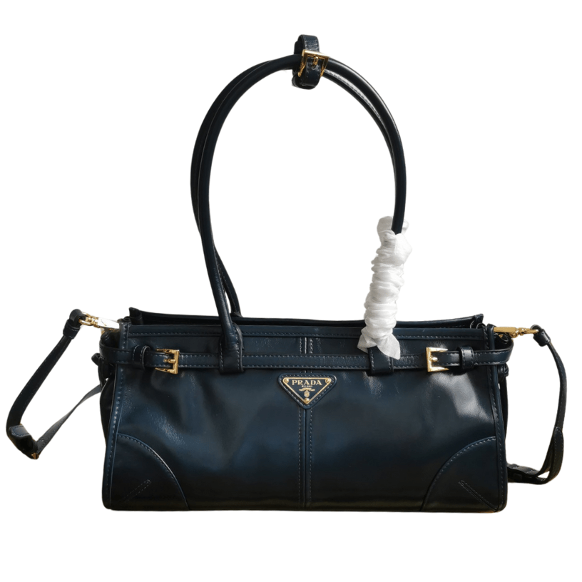 ＰＲＤＡ BONNIE MEDIUM LEATHER HANDBAG DENIM