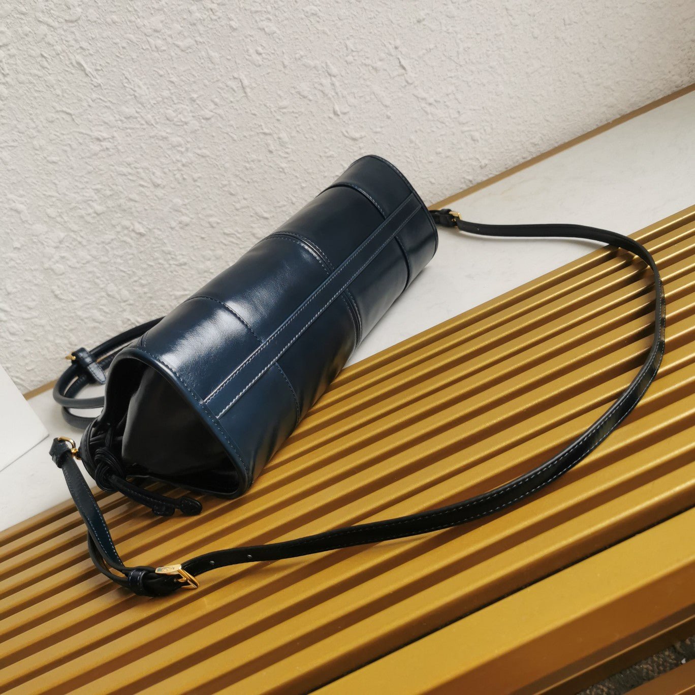 ＰＲＤＡ BONNIE MEDIUM LEATHER HANDBAG DENIM