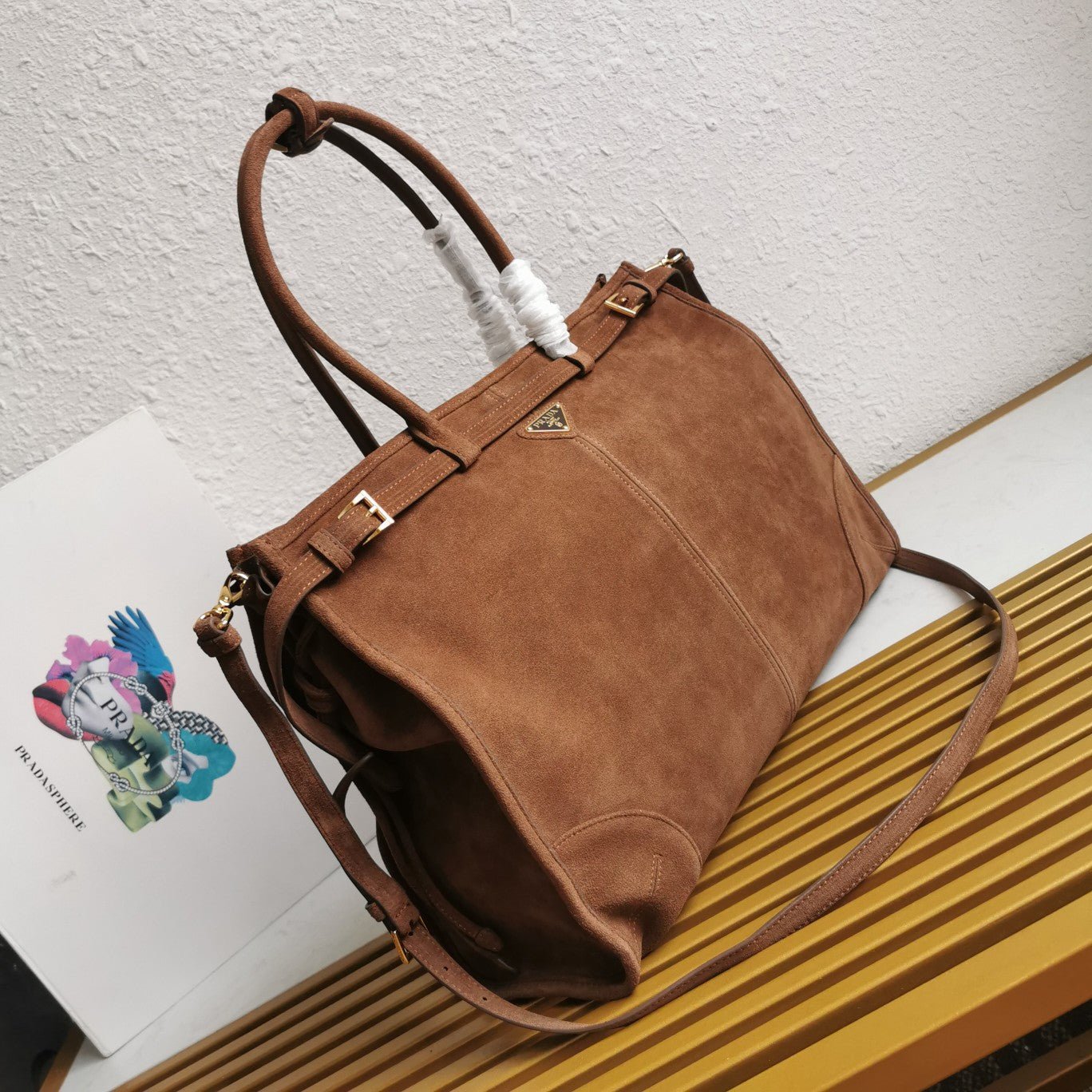 ＰＲＤＡ BONNIE SUEDE TOTE BAG