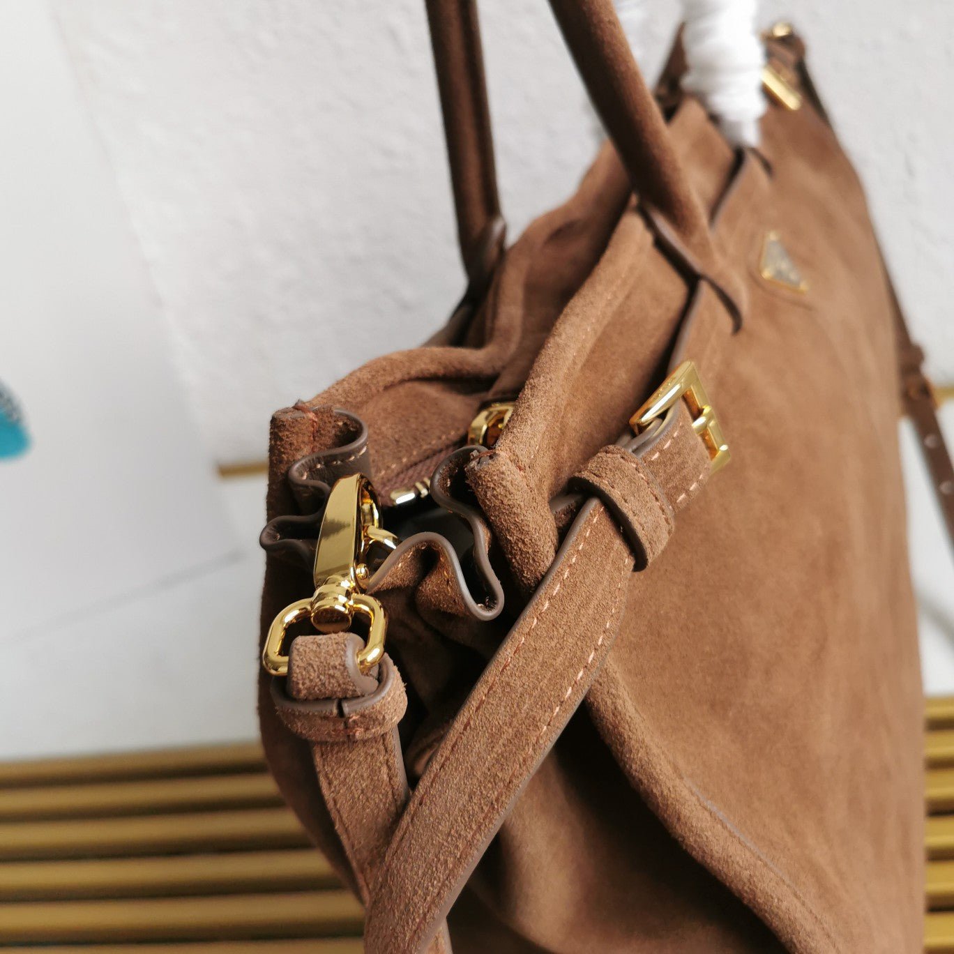 ＰＲＤＡ BONNIE SUEDE TOTE BAG