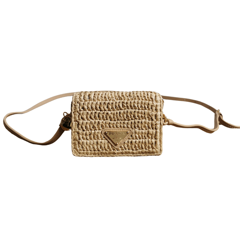 ＰＲＤＡ CROCHET CARD HOLDER WITH SHOULDER STRAP