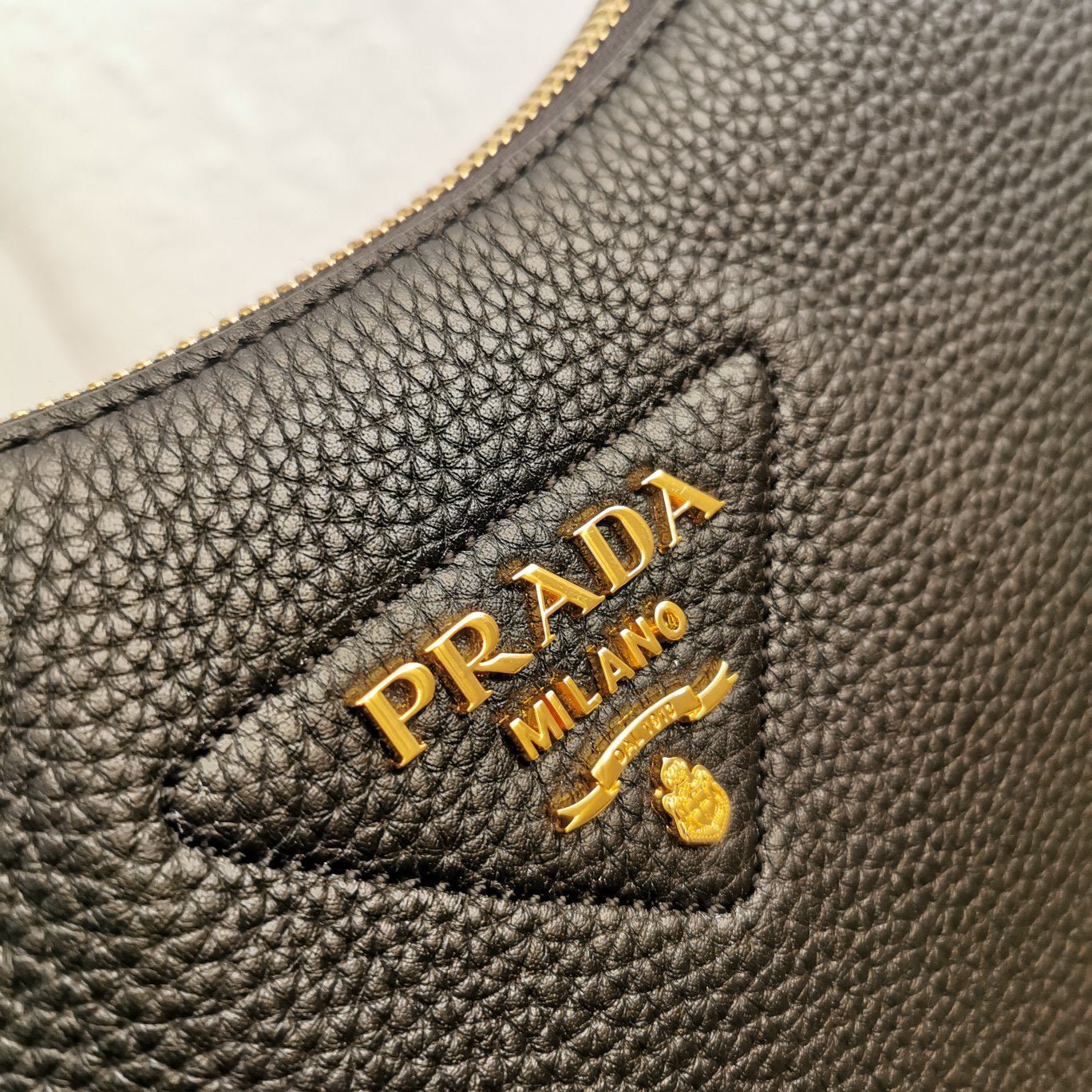 ＰＲＤＡ LEATHER SHOULDER BAG BLACK