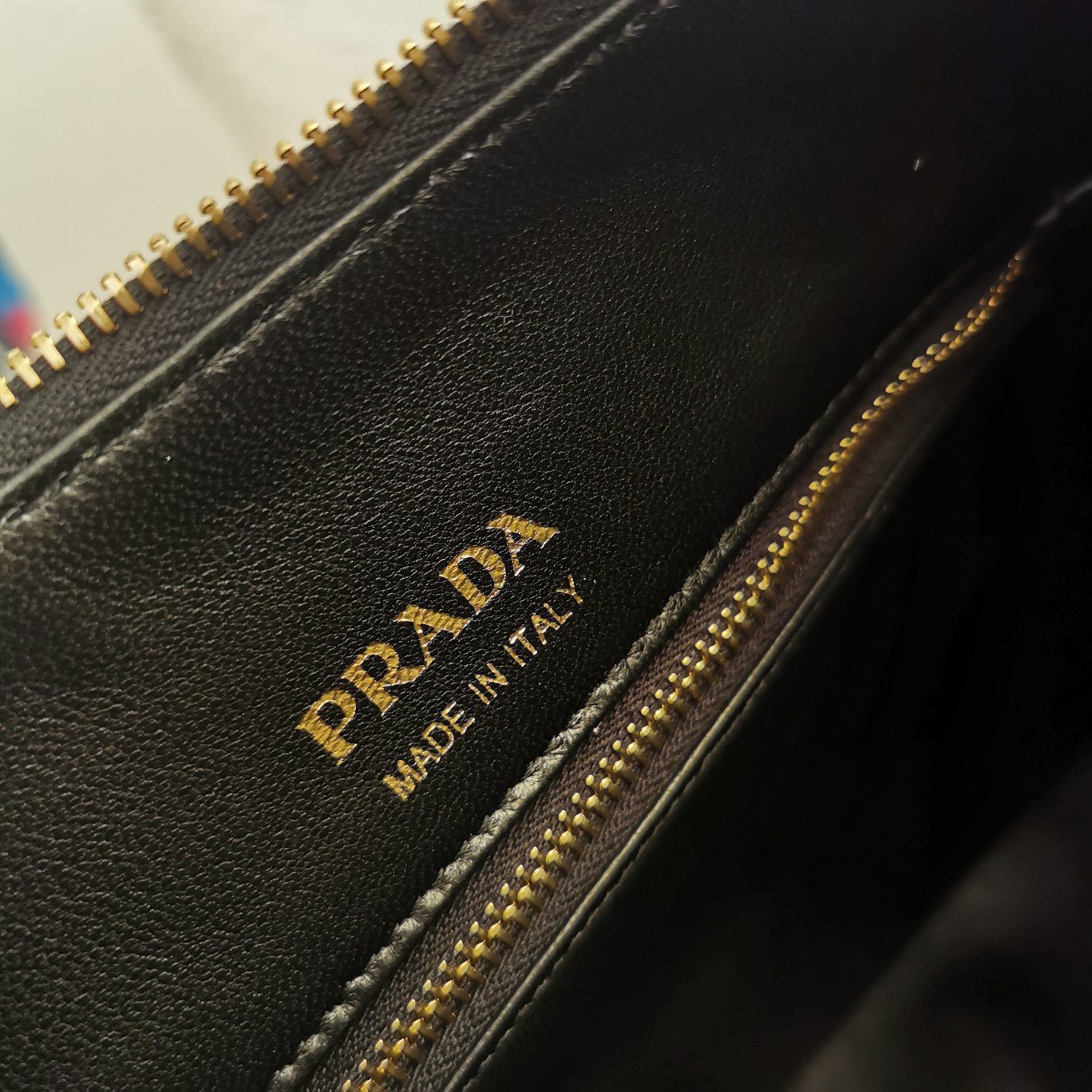 ＰＲＤＡ LEATHER SHOULDER BAG BLACK