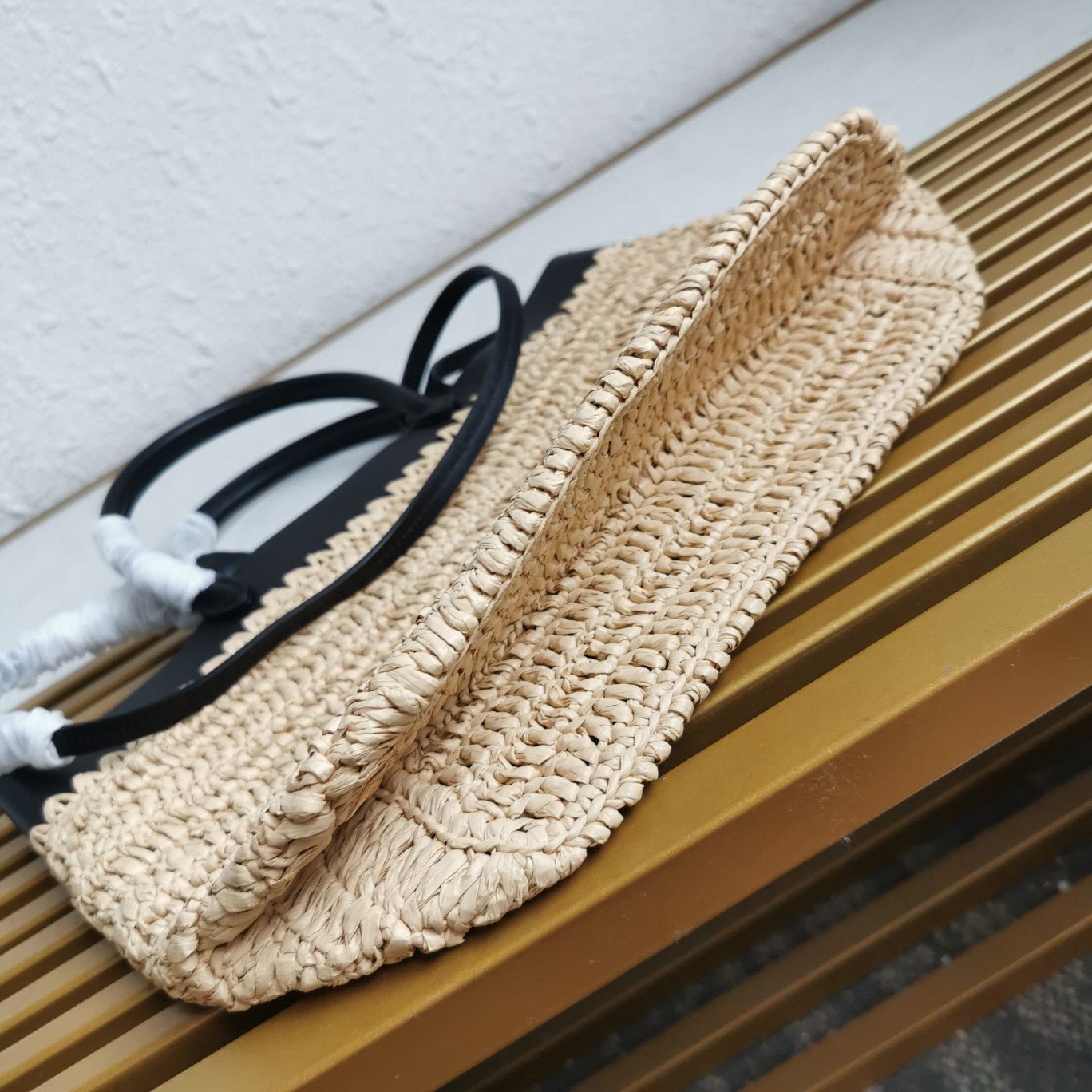 ＰＲＤＡ MEDIUM CROCHET AND LEATHER TOTE BAG