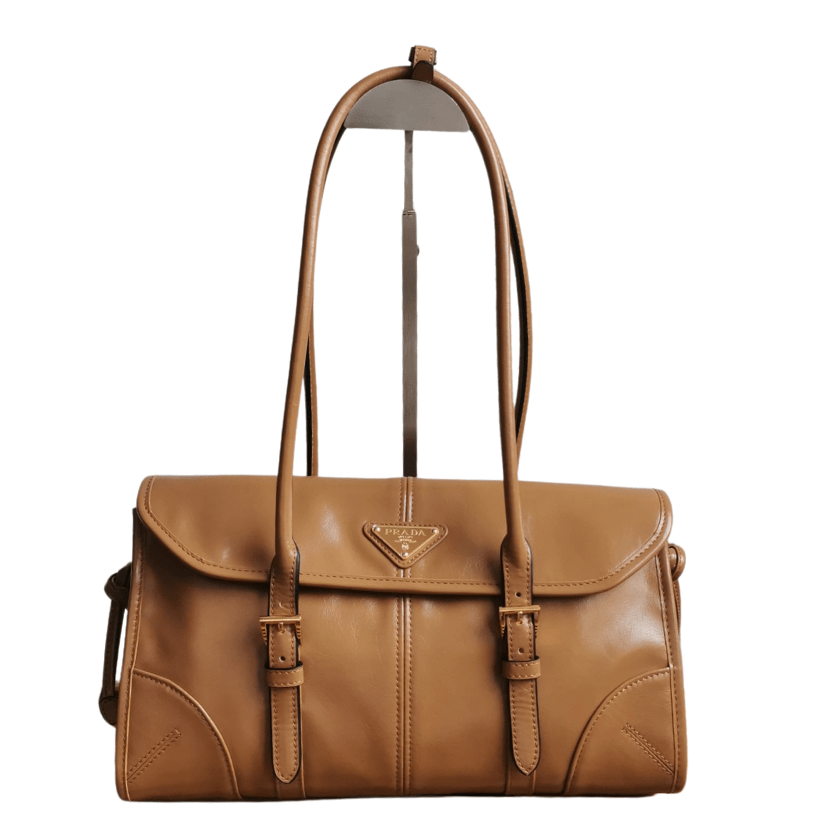 ＰＲＤＡ MEDIUM LEATHER SHOULDER BAG CARAMEL
