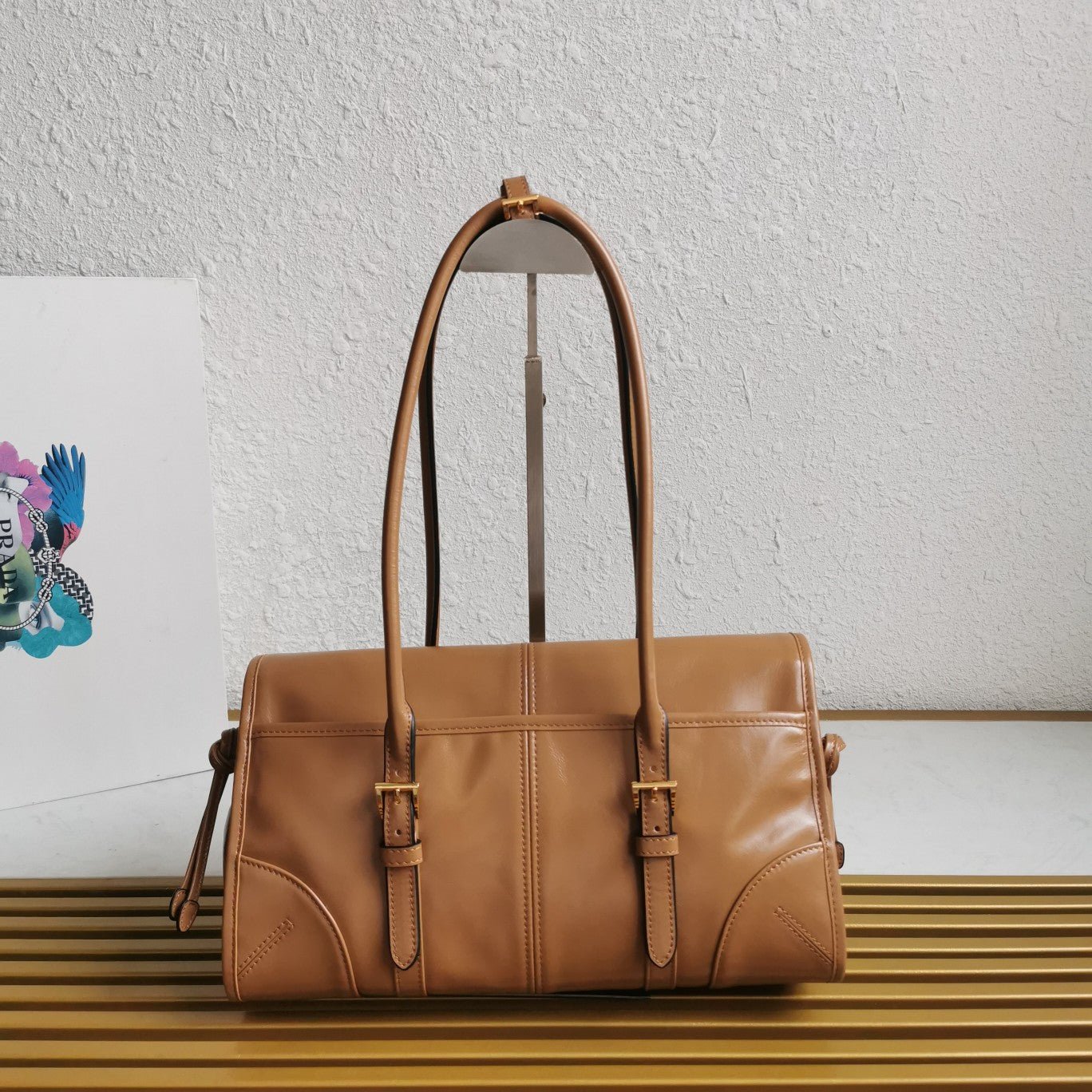 ＰＲＤＡ MEDIUM LEATHER SHOULDER BAG CARAMEL