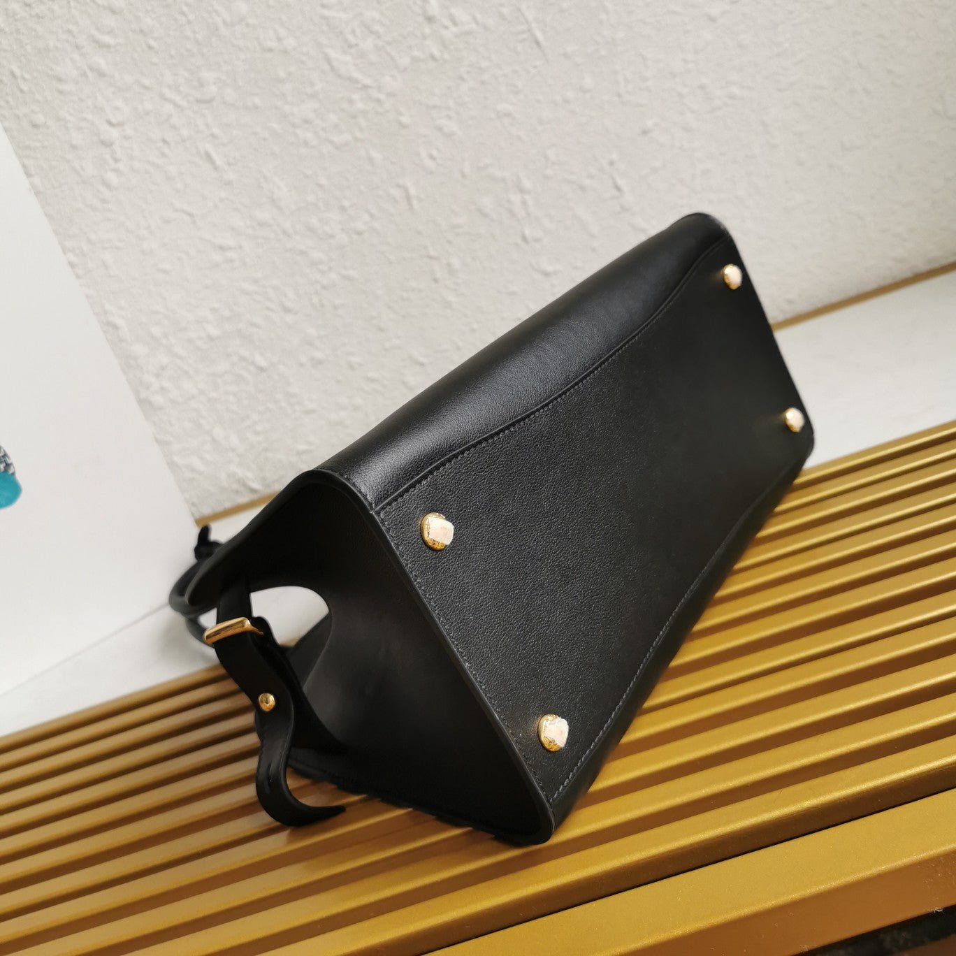 ＰＲＤＡ MEDIUM LEATHER TOTE BAG BLACK