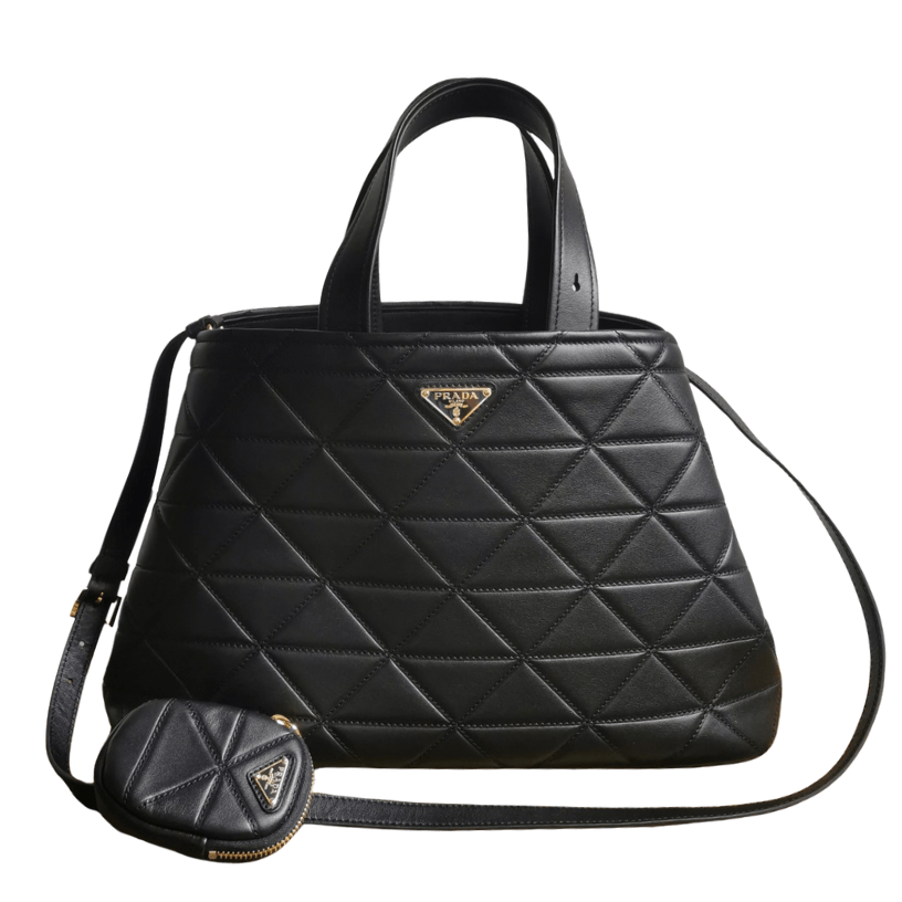 ＰＲＤＡ PADDED RE-NYLON BAG LARGE BLACK