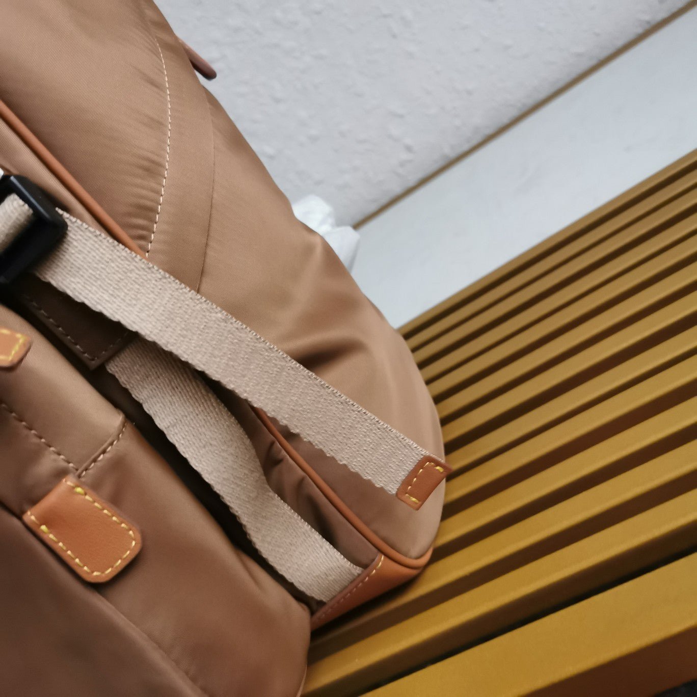 ＰＲＤＡ RE-NYLON AND LEATHER BACKPACK COCOA