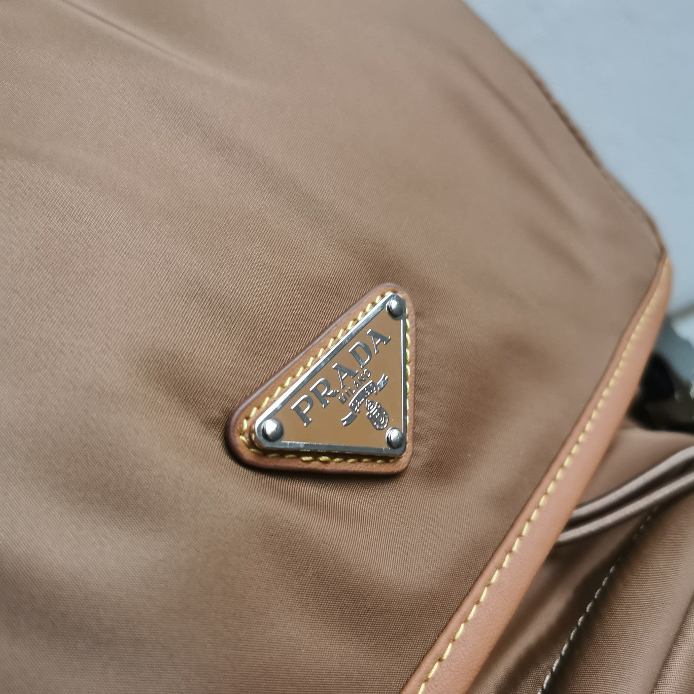 ＰＲＤＡ RE-NYLON AND LEATHER BACKPACK COCOA