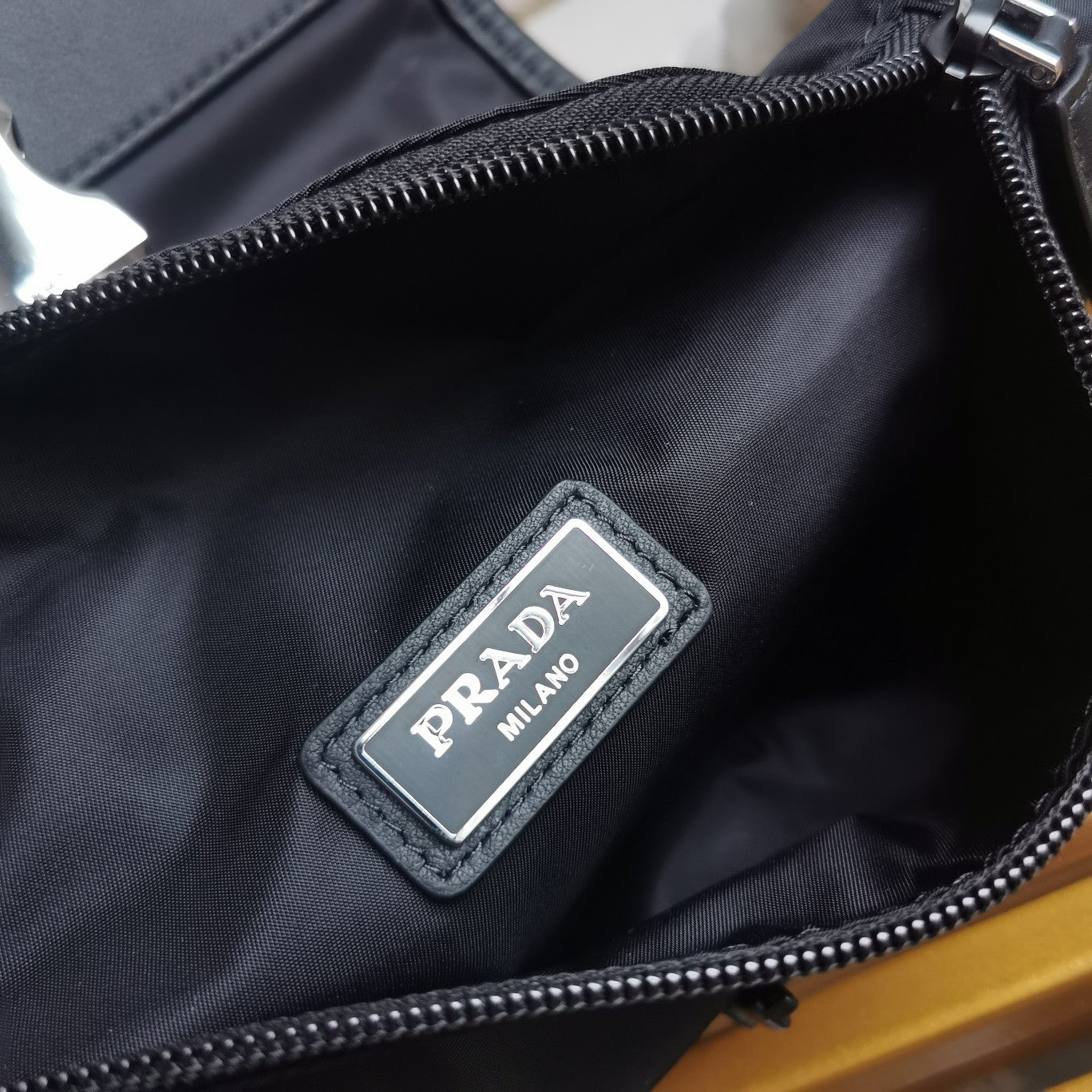 ＰＲＤＡ RE-NYLON AND LEATHER BELT BAG MUSK BLACK