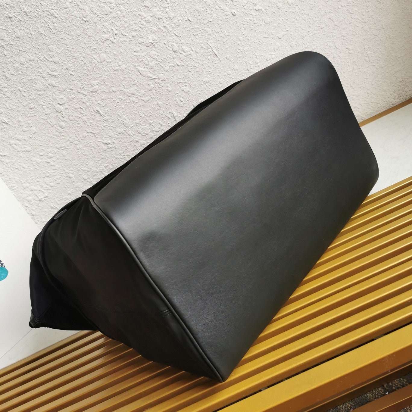 ＰＲＤＡ RE-NYLON AND LEATHER DUFFEL BAG BLACK