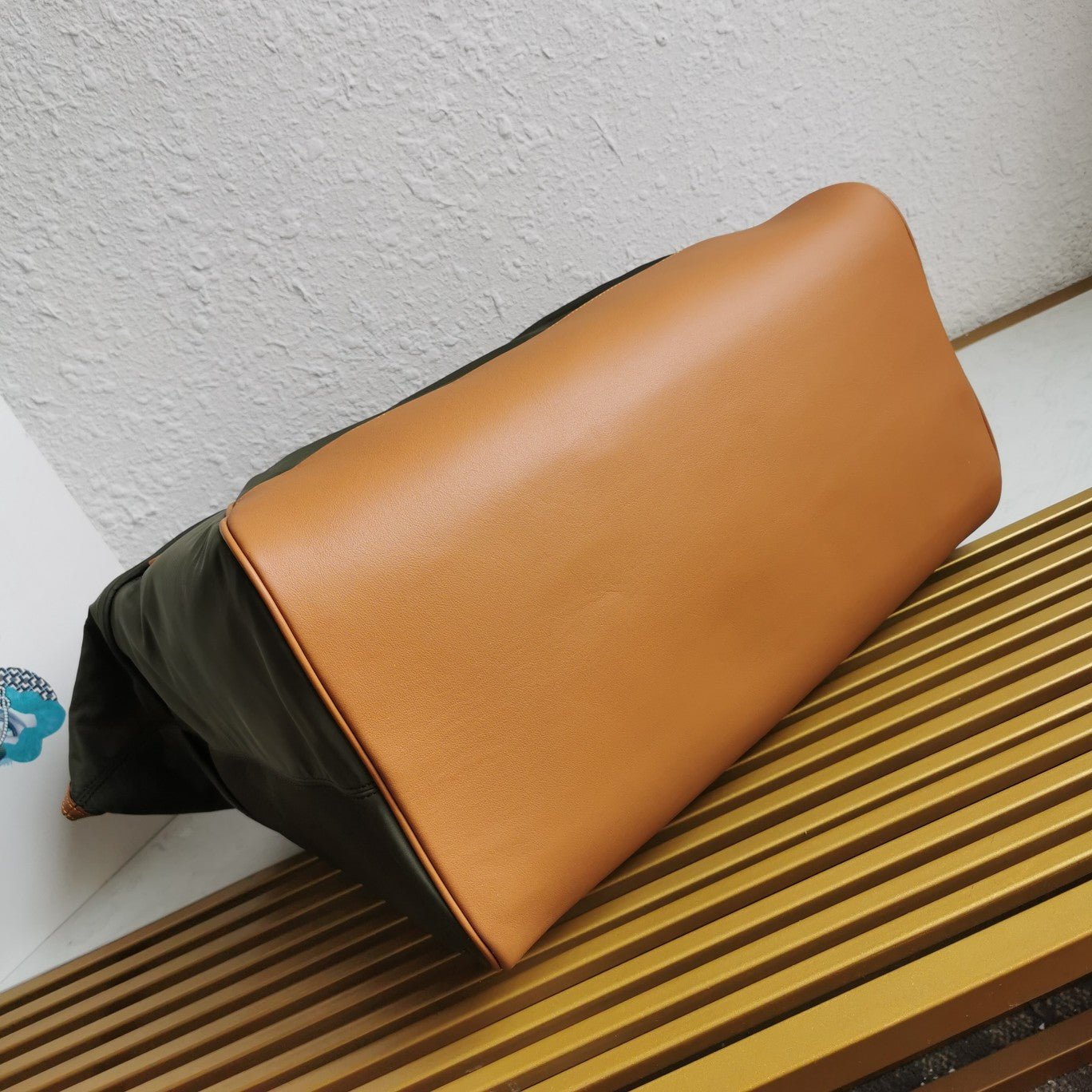 ＰＲＤＡ RE-NYLON AND LEATHER DUFFEL BAG IVY GREEN