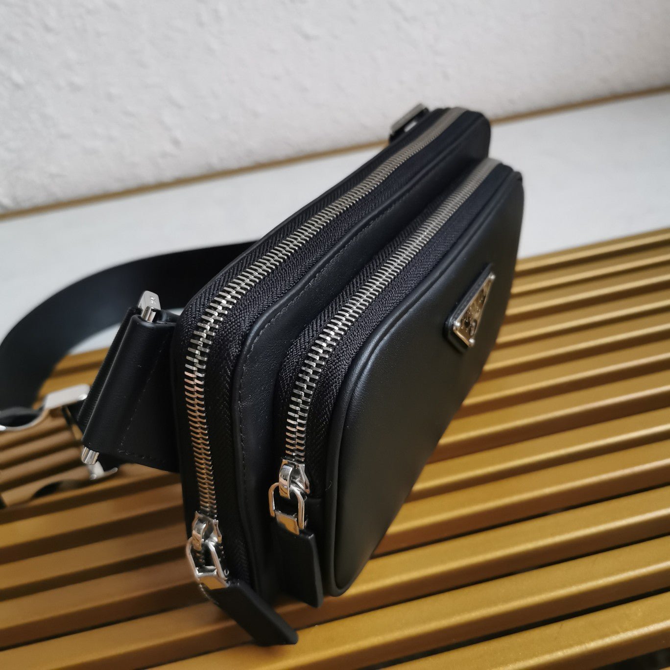 ＰＲＤＡ RE-NYLON AND LEATHER SHOULDER BAG