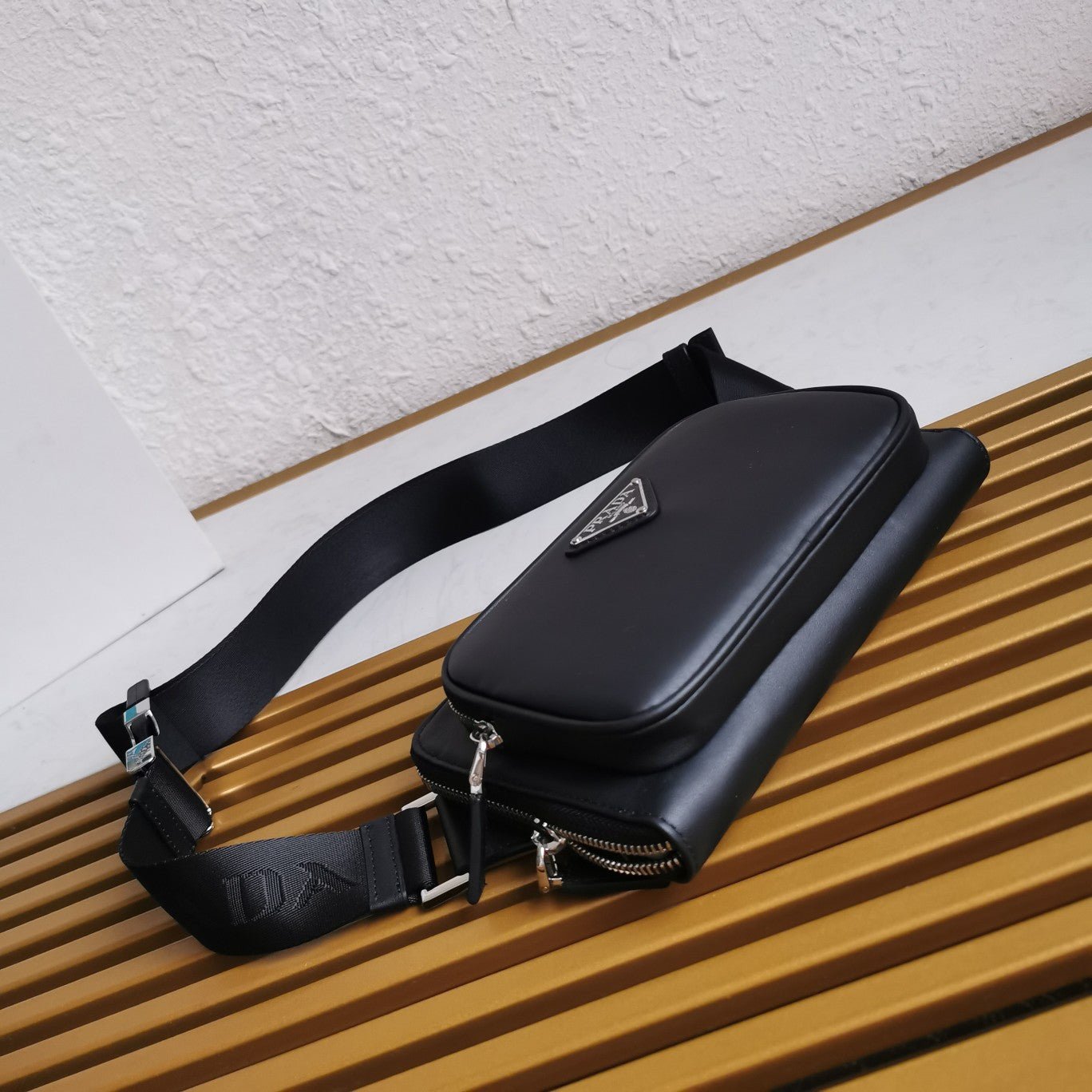 ＰＲＤＡ RE-NYLON AND LEATHER SHOULDER BAG
