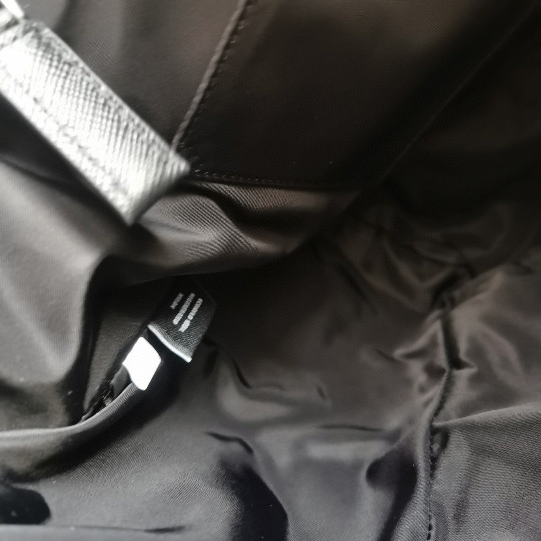 ＰＲＤＡ RE-NYLON AND LEATHER SHOULDER BAG BLACK MEDIUM