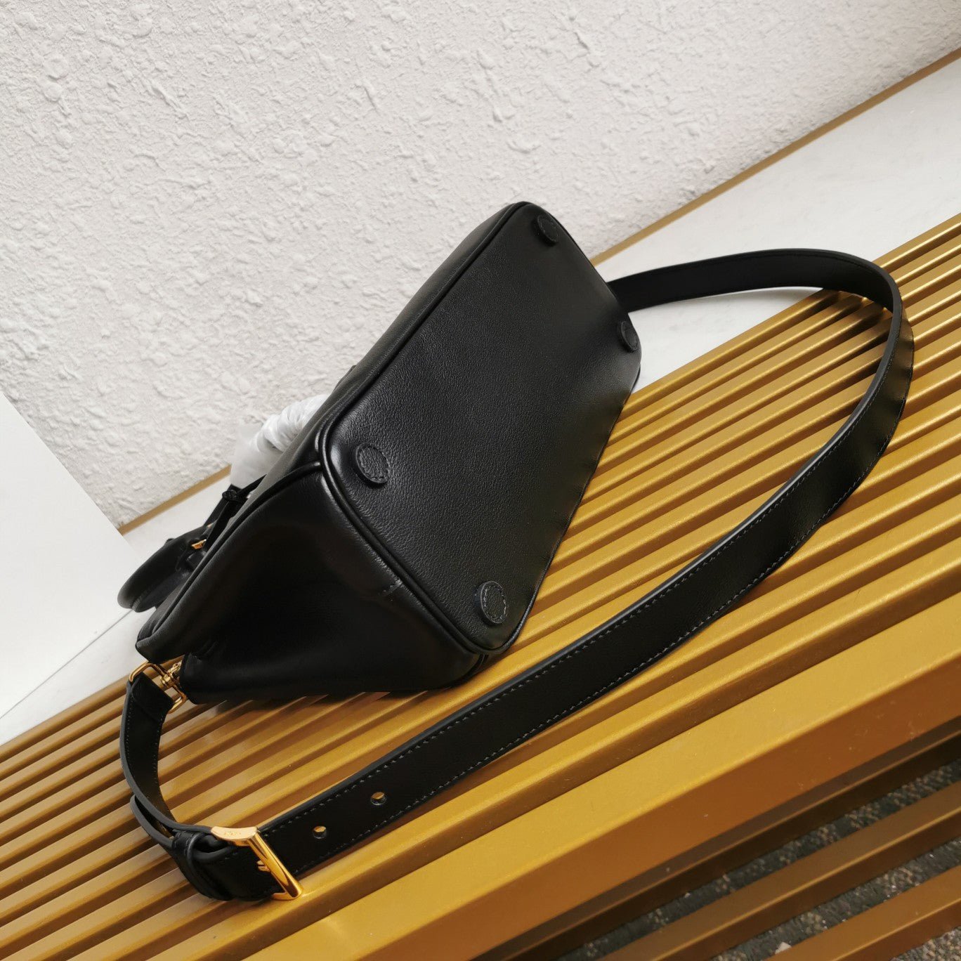 ＰＲＤＡ SMALL PRDA GALLERIA SAFFIANO LEATHER BAG BLACK