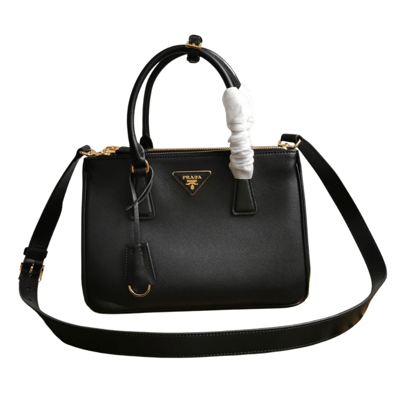 ＰＲＤＡ SMALL PRDA GALLERIA SAFFIANO LEATHER BAG BLACK