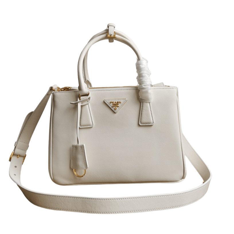 ＰＲＤＡ SMALL PRDA GALLERIA SAFFIANO LEATHER BAG WHITE