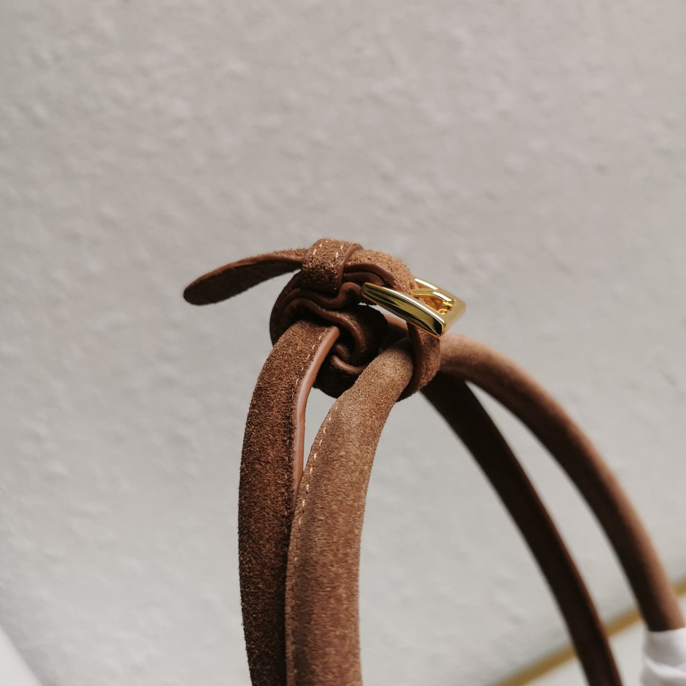 ＰＲＤＡ SUEDE TOP HANDLE BAG COCOA BROWN