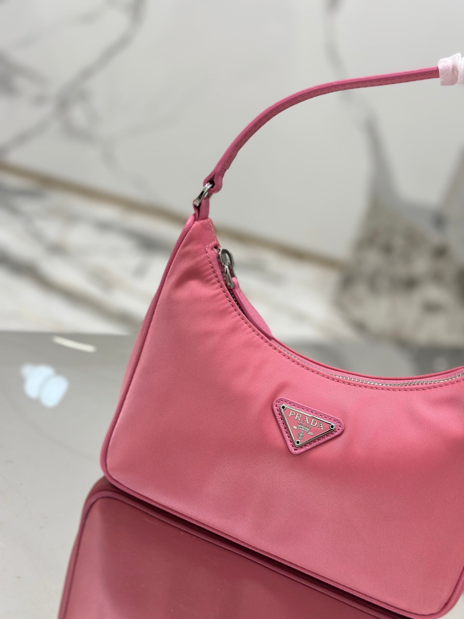 ＰＲＤＡ RE-EDITION 2005 RE-NYLON AND SAFFIANO MINI BAG PINK