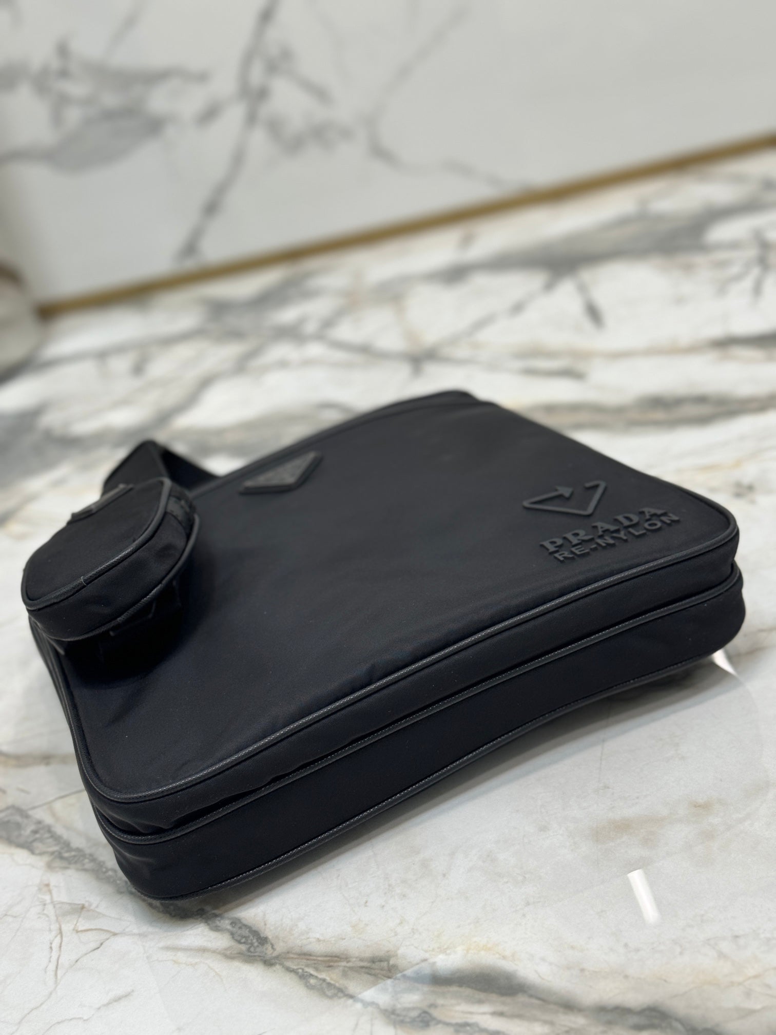 ＰＲＤＡ RE-NYLON AND SAFFIANO LEATHER SHOULDER BAG