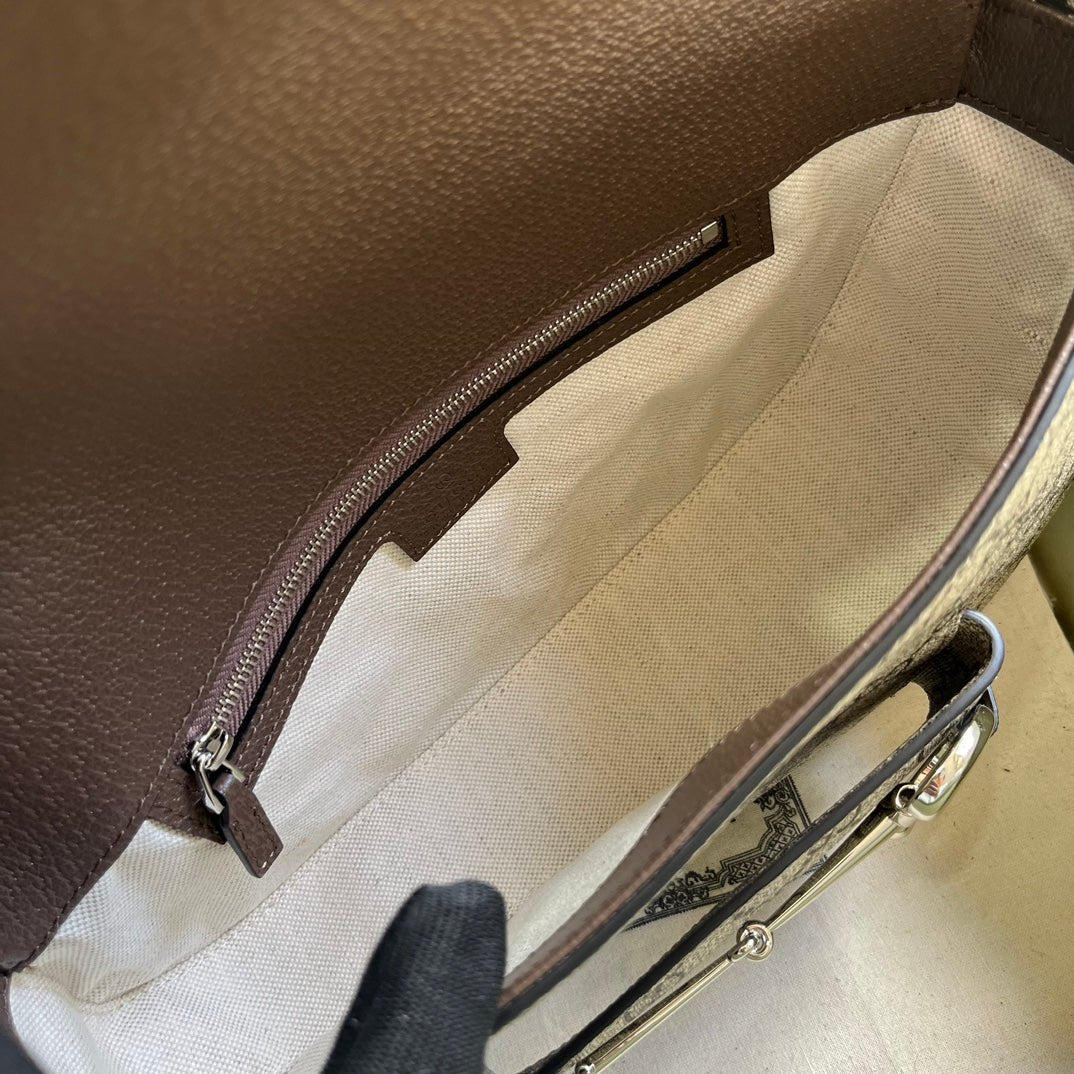 ＧＣＣＩHORSEBIT 1955 SMALL SHOULDER BAG GG CANVAS