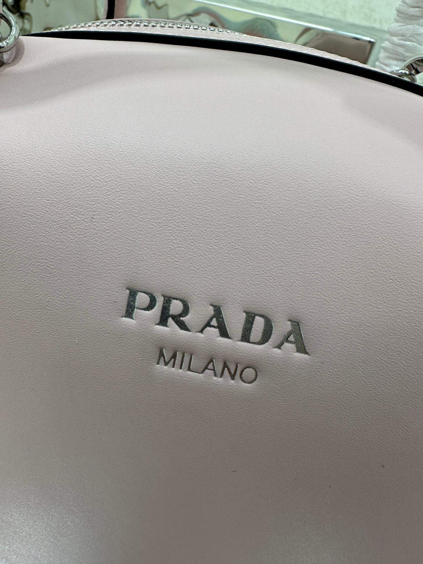 ＰＲＤＡ SUPERNOVA MEDIUM LEATHER TOP HANDLE BAG LIGHT PINK