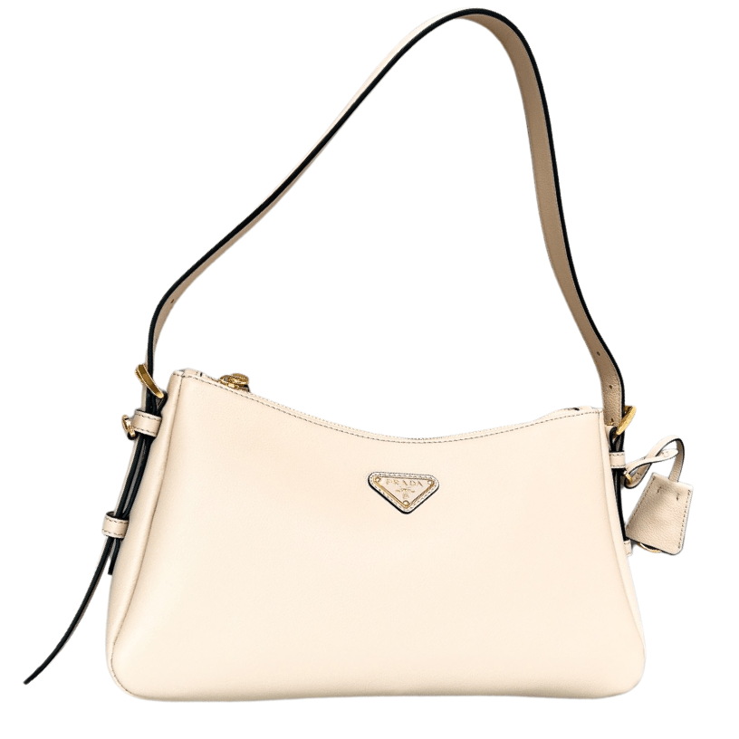 ＰＲＤＡ AIMÉE LARGE LEATHER SHOULDER BAG SAND