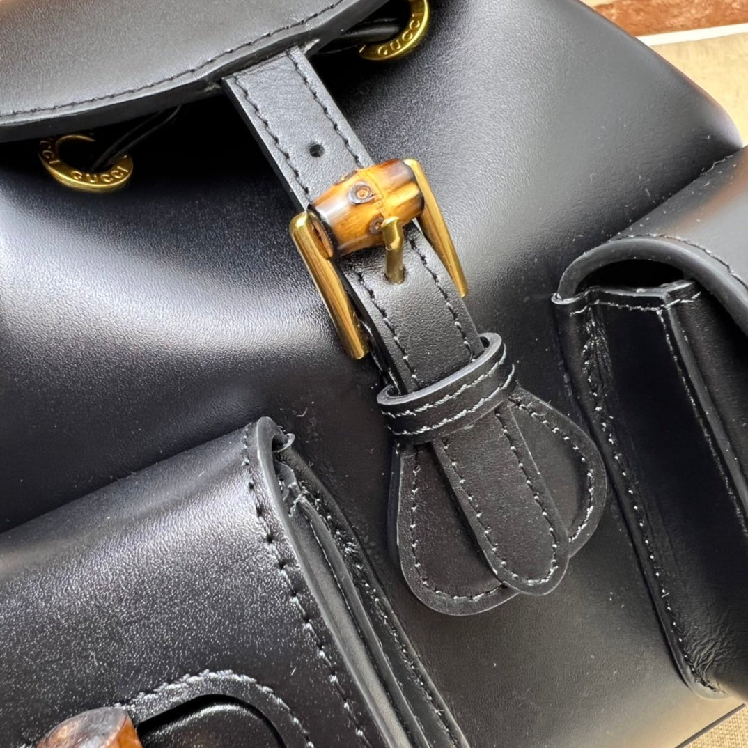 ＧＣＣＩSMALL BAMBOO BACKPACK BLACK