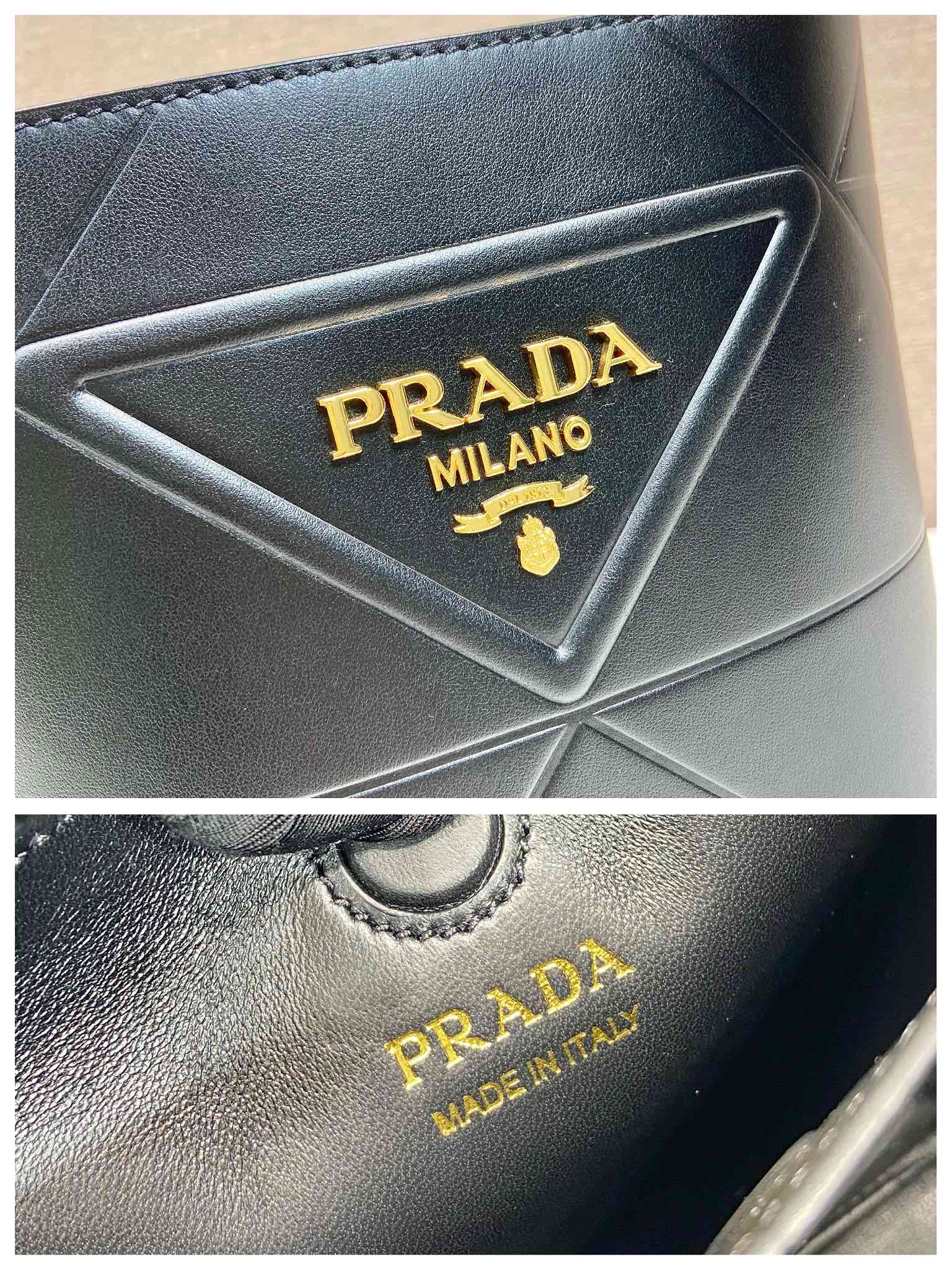 ＰＲＤＡ LEATHER BUCKET BAG