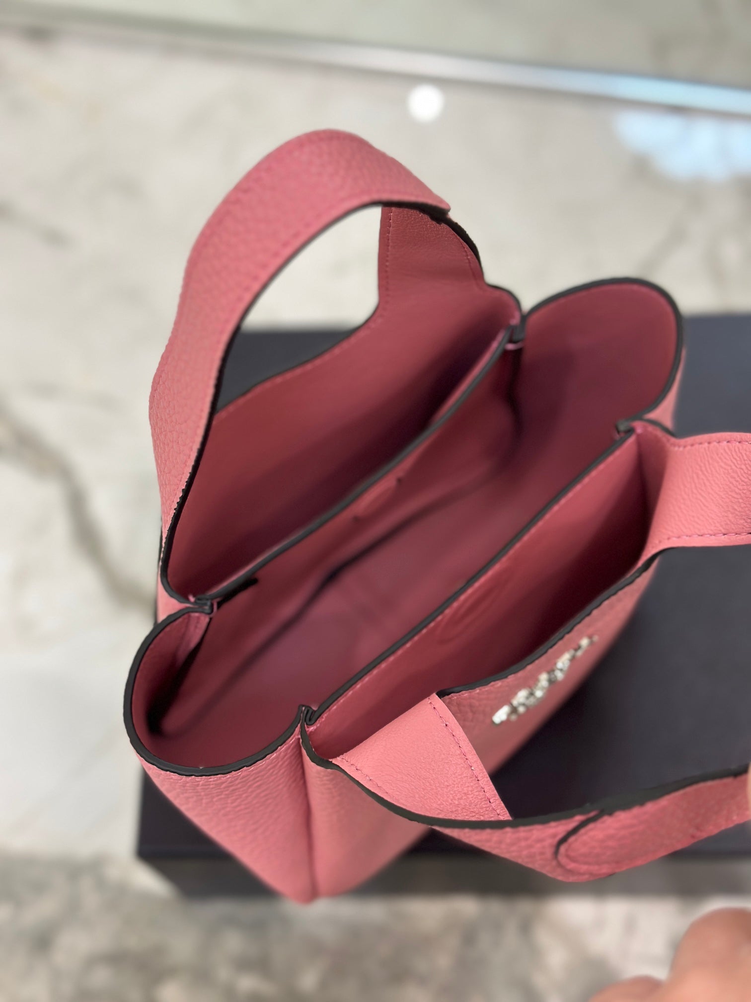 ＰＲＤＡ LEATHER TOTE BAG PINK