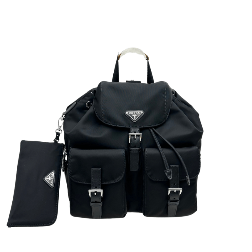 ＰＲＤＡ RE-NYLON MEDIUM BACKPACK WITH POUCH