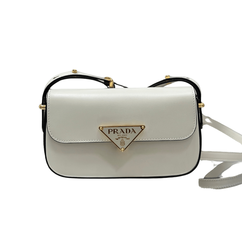 ＰＲＤＡ LEATHER SHOULDER BAG WHITE