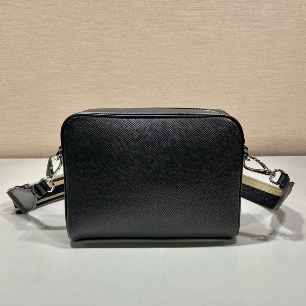 ＰＲＤＡ SAFFIANO LEATHER SHOULDER BAG BLACK