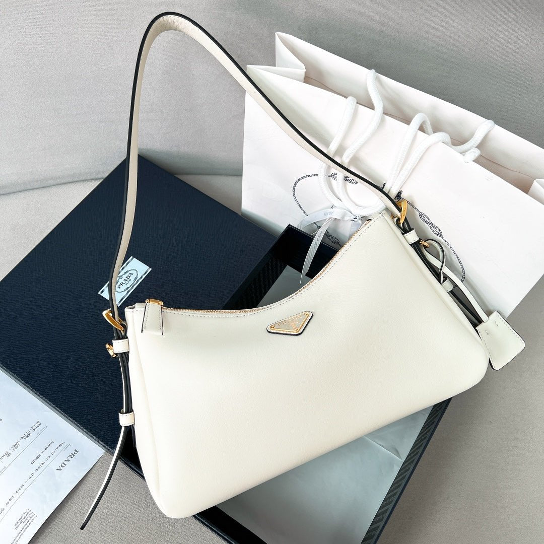 ＰＲＤＡ AIMÉE LARGE LEATHER SHOULDER BAG WHITE