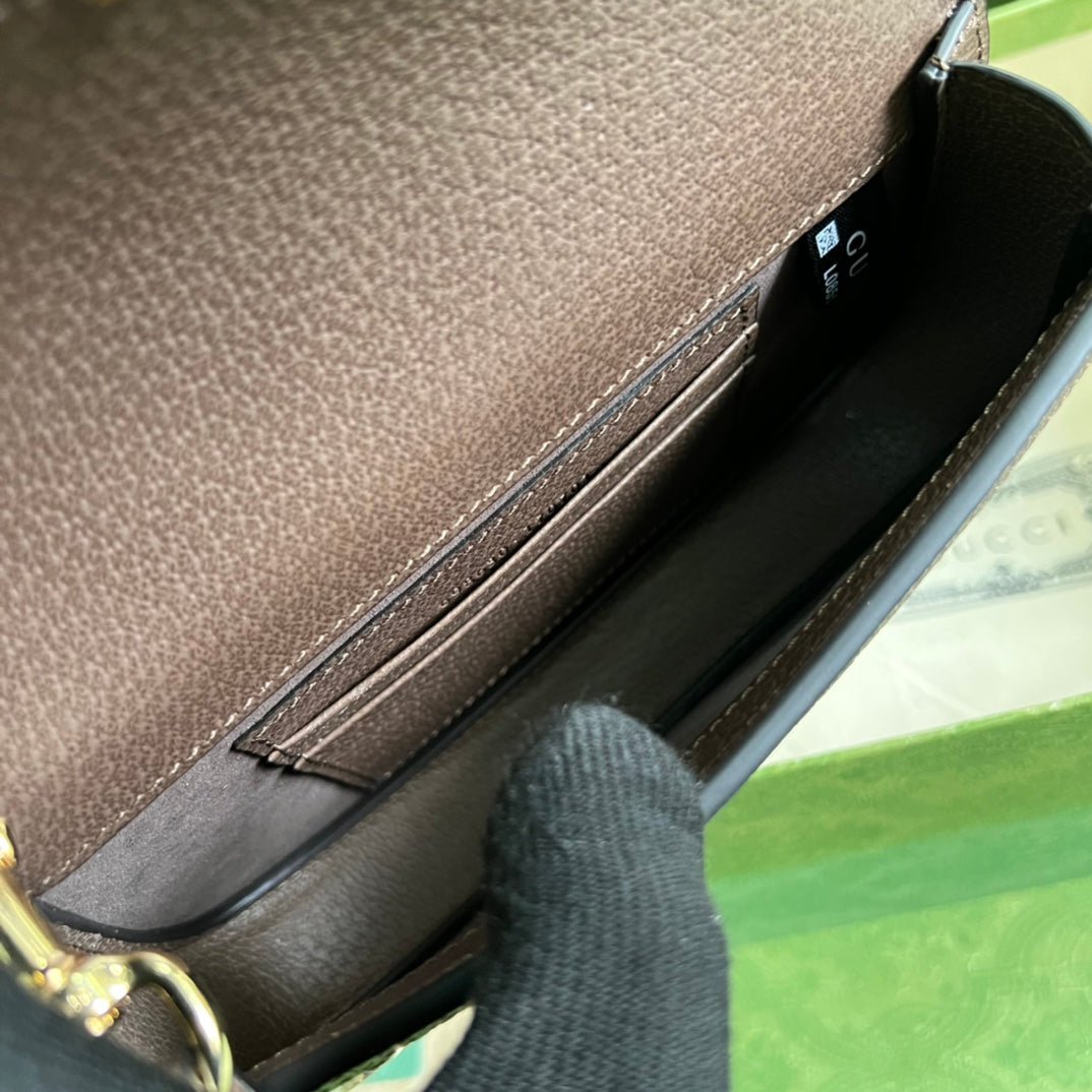 ＧＣＣＩBLONDIE LEATHER SHOULDER BAG BEGIE-BROWN