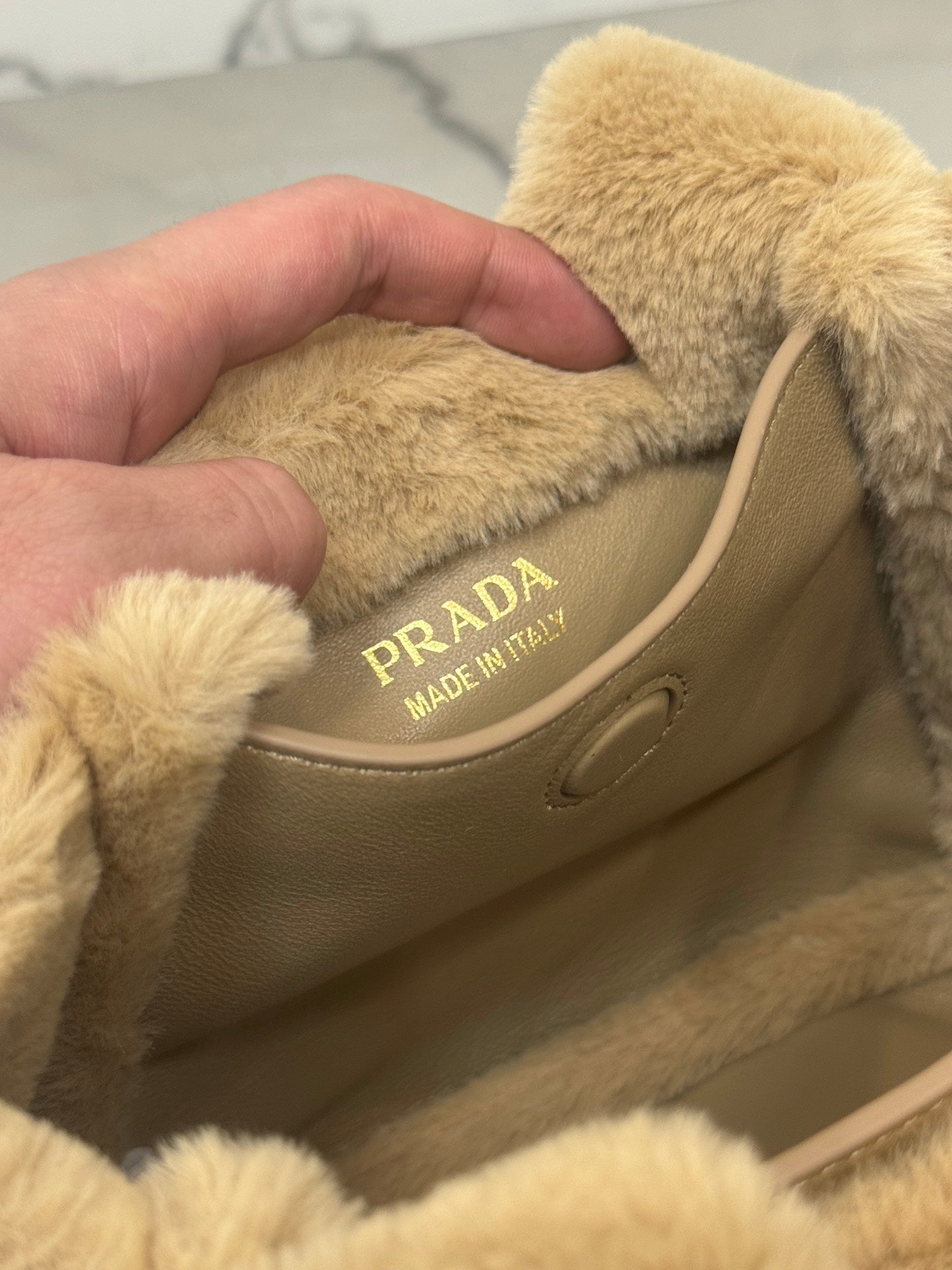 ＰＲＤＡ SHEARLING MINI HANDBAG