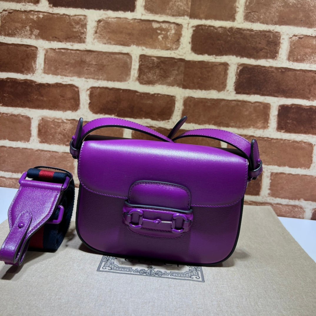 ＧＣＣＩHORSEBIT 1955 SHOULDER SMALL BAG VIVID VIOLET
