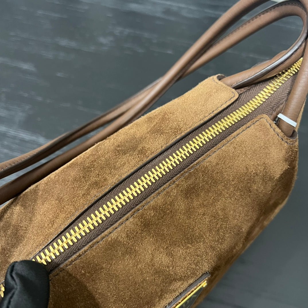 ＰＲＤＡ DARLING MEDIUM SUEDE LEATHER SHOULDER BAG