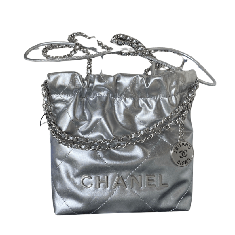 ＣＨＮＥＬ22 MINI HANDBAG SILVER METAL