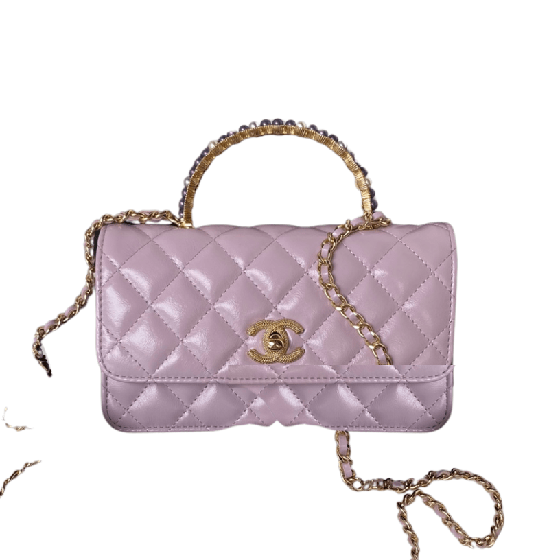 ＣＨＮＥＬCHAIN CLUTCH BAG PURPLE