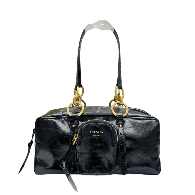 ＰＲＤＡ DANGLE MEDIUM LEATHER TOP-HANDLE BAG