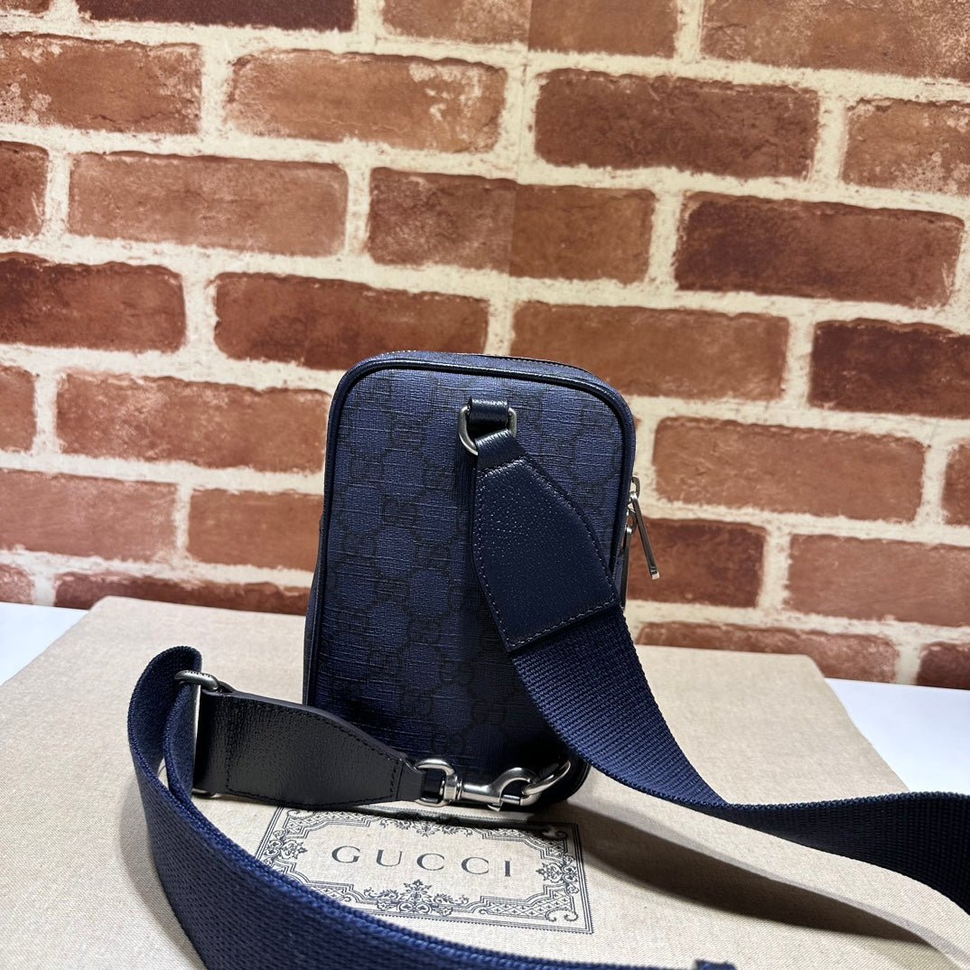 ＧＣＣＩOPHIDIA MINI SHOULDER BAG GG SUPREME NAVY