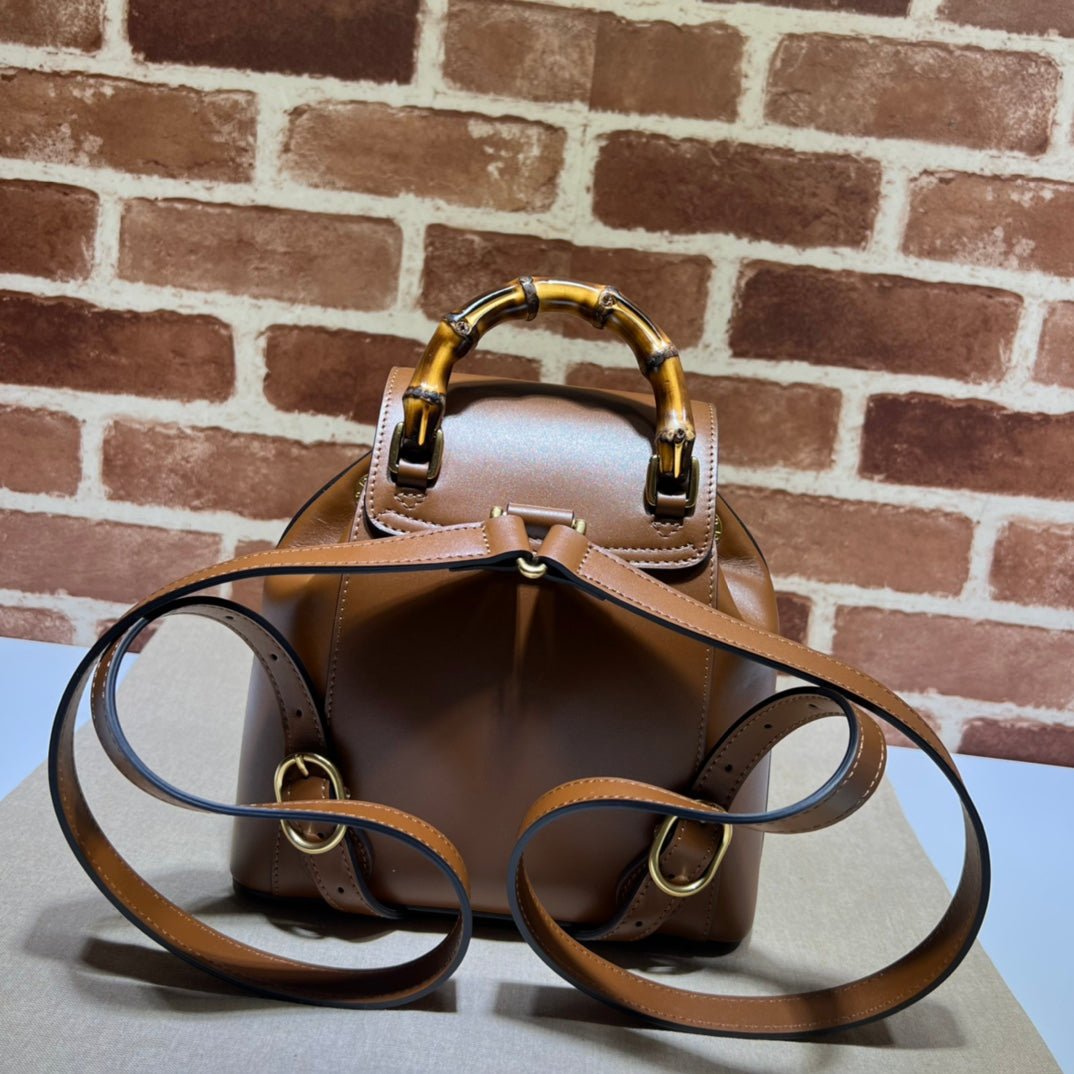 ＧＣＣＩSMALL BAMBOO BACKPACK BROWN