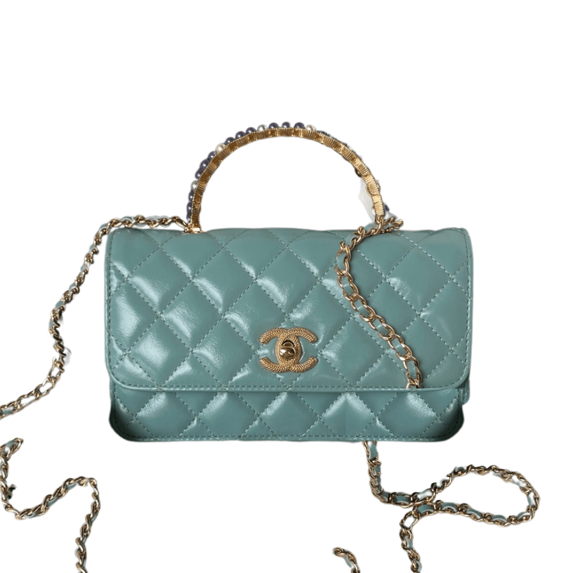 ＣＨＮＥＬCHAIN CLUTCH BAG LIGHT BLUE
